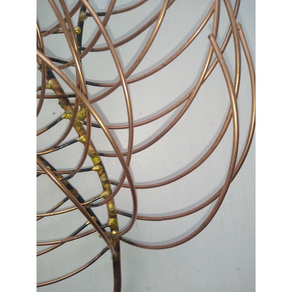 Copper and Brass Giavanna Branch Small Metal Wall Hanging Art Decor Sculpture - Picture 5 of 10